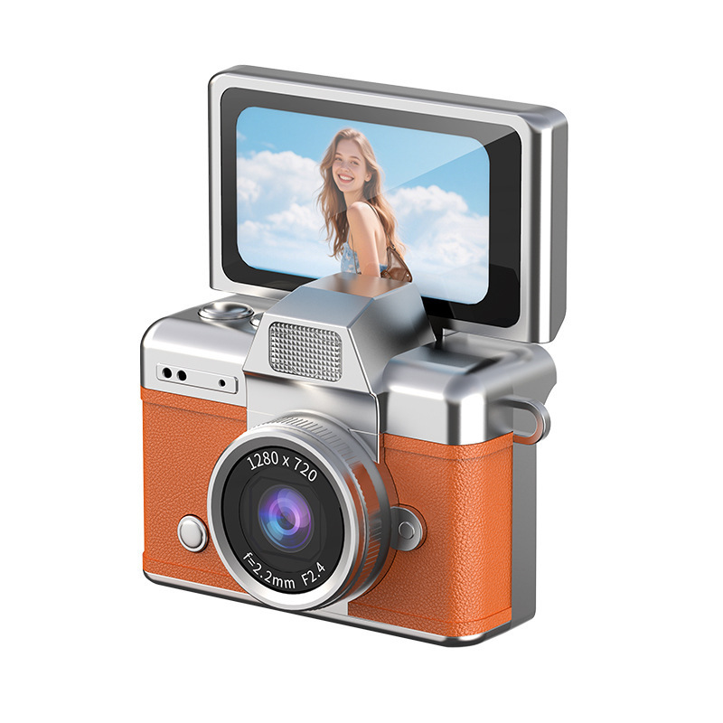 La fotocamera da pollice Lk027 viene fornita di serie senza scheda arancione