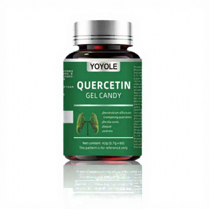 OEM/ODM Herbal Supplements Quercetin Gummy Candy with Vitamin C Antioxidant <strong>Benefits</strong> 60 Count - Product Image 1