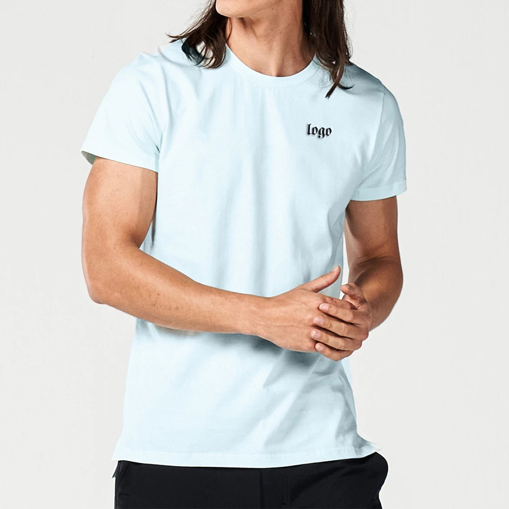 Light Blue Camo 95% Polyester & 5% Spandex Shirt
