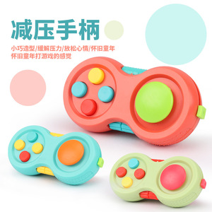 Fidget Pad decompressione manico Puzzle allevia lo Stress e l'ansia Fidget Controller gioco Focus Pad cubo giocattoli - Product Image 4