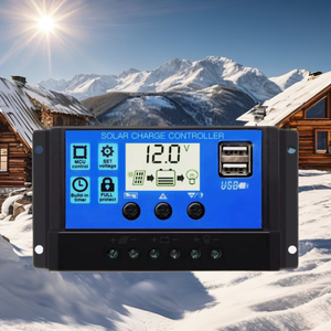 LIKOU Dual USB LCD Display Solar panel PWM Regler Batterie Controller mit Dual USB LCD Display - Product Image 1