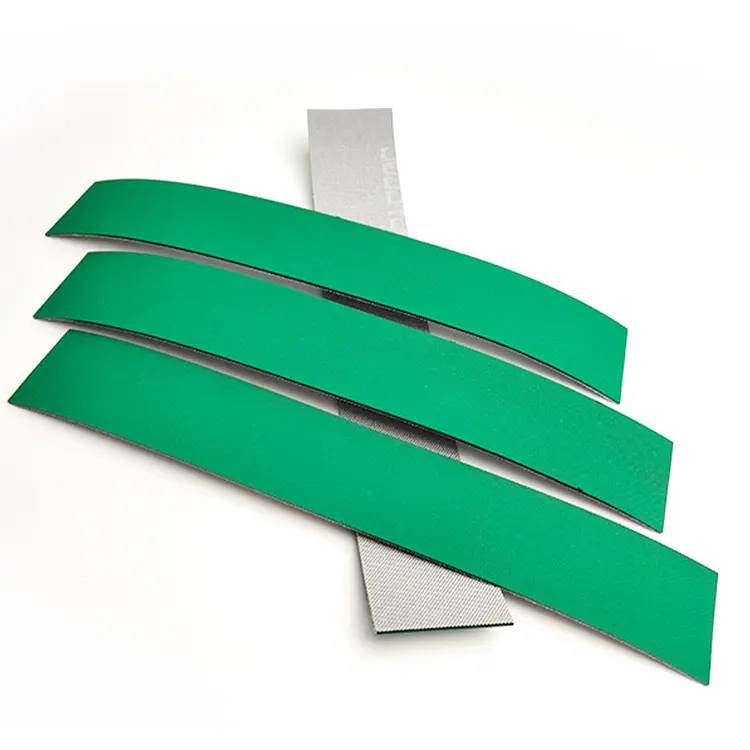 Kağıt endüstrisi için 1.6mm PU konveyör bant yeşil/beyaz konveyör bant