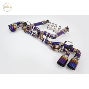 Ouchi Purple Titanium Catback Exhaust for Corvette C8 with Remote Control Valve and Purple Titanium <strong>Tips</strong> Exhaust System - Product Image 3