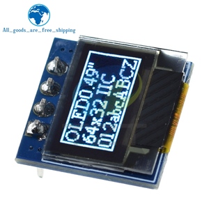 TZT 0,49 Zoll OLED-Display LCD-Modul Weiß 0,49 "Bildschirm 64x32 I2C IIC-Schnitts telle SSD1306 Treiber für Arduino AVR STM32