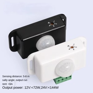 Interruptor de Sensor de movimiento PIR infrarrojo de cuerpo DC 12V-24V para tira de luz LED interruptor de temporizador de Sensor de movimiento PIR infrarrojo automático - Product Image 2