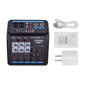 Mini USB Digital Audio Mixer Console <strong>Controller</strong> with Reverberation 4 Channel Home <strong>Computer</strong> Live Broadcast - Product Image 5