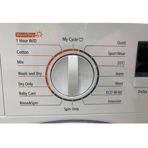 60cm Built-in Washer Dryer 8kg Washing Capacity 16 Wash <strong>Programs</strong> 7 <strong>Functions</strong> Knob &amp; Digital Control - Product Image 3