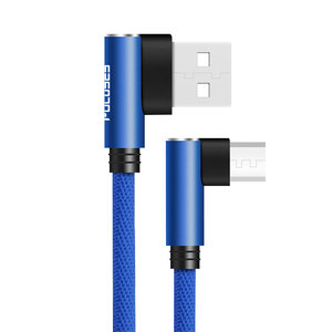 <strong>L</strong> Shape 3.3 Ft 10Ft Fast Charger 90 Degree Mobile Phone Game Cable V8 Kabel Micro <strong>USB</strong> 2.0 Charge Micro-<strong>B</strong> Cabo for Samsung Cable - Product Image 3