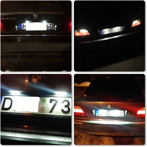2 X <strong>LED</strong> License Number Plate Lamps OBC Error Free Light for BMW E38 7 Series 728i 730i 730d 740i 740d 740iL 750i 750iL 1995-2001 - Product Image 3