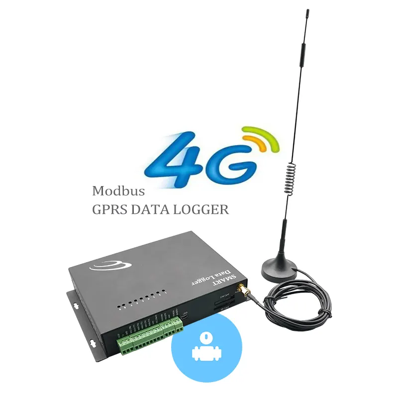 Không dây GSM SMS GPRS dữ liệu logger 4 gam độ ẩm và nhiệt độ màn hình