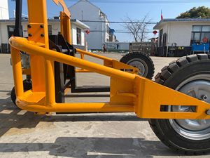 1.25Ton tout l'OEM industriel en caoutchouc solide en aluminium de chariot à plate-forme de trois roues de camion de palette de terrain personnalisable - Product Image 2