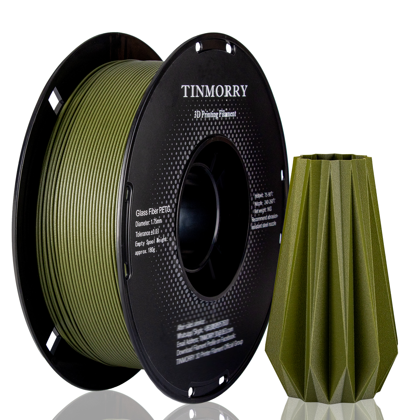 Frosted Dark Green