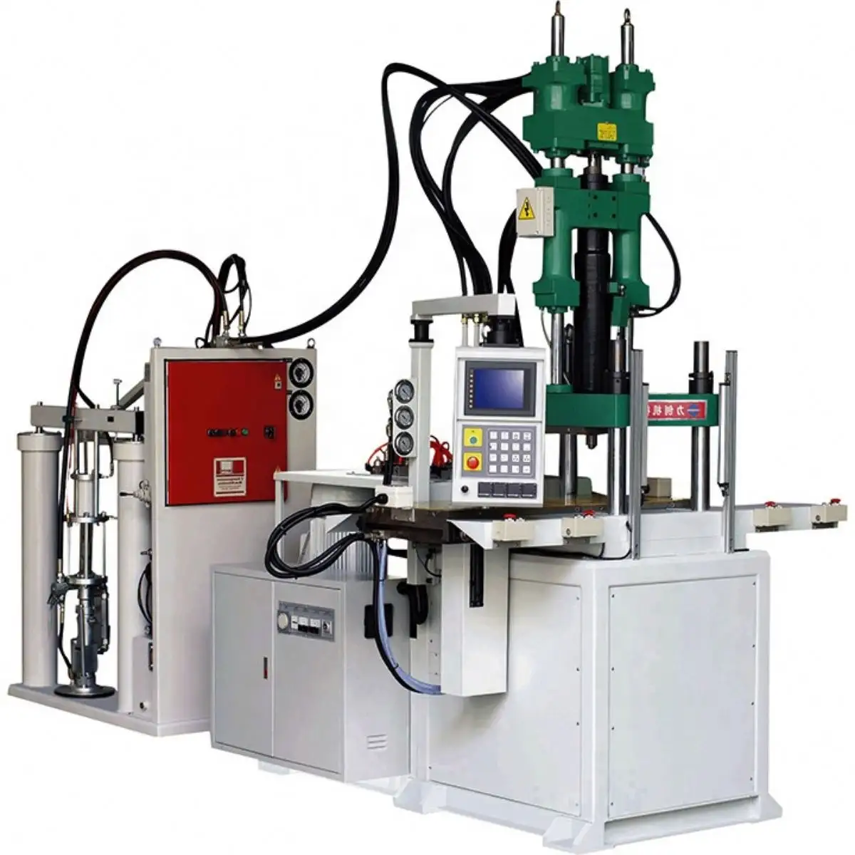 Máquina de fábrica personalizada 85 toneladas 280L procesamiento de productos de plástico LSR máquina de moldeo por inyección uso para hacer marcos de anteojos
