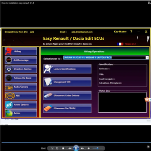 Facile Renault 6.1.4 Software per il programmatore Renault ECU Clear Crash Card chiavi UCH Cleaner chiavi - Product Image 1