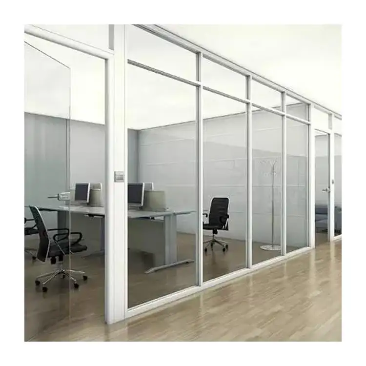 High quality double glass partition wall tempered glass for office glass wall