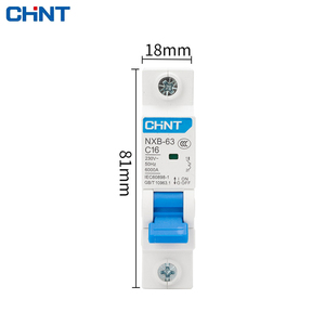 Disyuntores en miniatura CHINT para interruptores cuadrados D AC 230/400V DZ30 DZ40 EPN DPN TPN 1P2P3P4P para protección de circuitos - Product Image 1