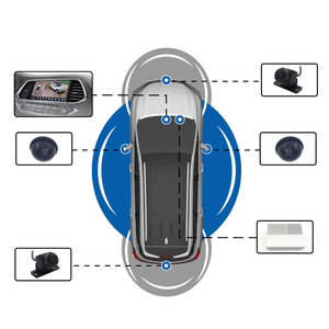 Wemaer OEM 360 derece 4 kameralar 4G Android 9.0 araç Dash kamera Gps subwoofer yazılımı 10 inç Android araba radyo ile 360 kamera - Product Image 2