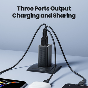 Toocki <strong>Nice</strong> Quality 65 W GaN <strong>Charger</strong> Fast <strong>Charger</strong> Type c with Three Ports Fast <strong>Charger</strong> EU Plug - Product Image 3