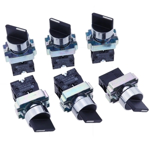 XB2-BD25 XB2-BD53 1NO/1NC 2NO 2/3 posizione momentanea auto-reset blocco selettore autobloccante interruttore a pulsante interruttore a pulsante - Product Image 2