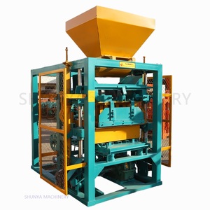 SHUNYA, pavimentadora semiautomática de, moldes de enclavamiento para construir, máquinas de ladrillos de cemento de hormigón, fabricante de bloques sólidos a la venta - Product Image 1