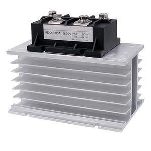 Một pha Diode CHỈNH LƯU cầu MDQ-200A 200A 1600V 4-thiết bị đầu cuối đầy đủ sóng Diode mô-đun với tản nhiệt nhôm CNC gia công - Product Image 1