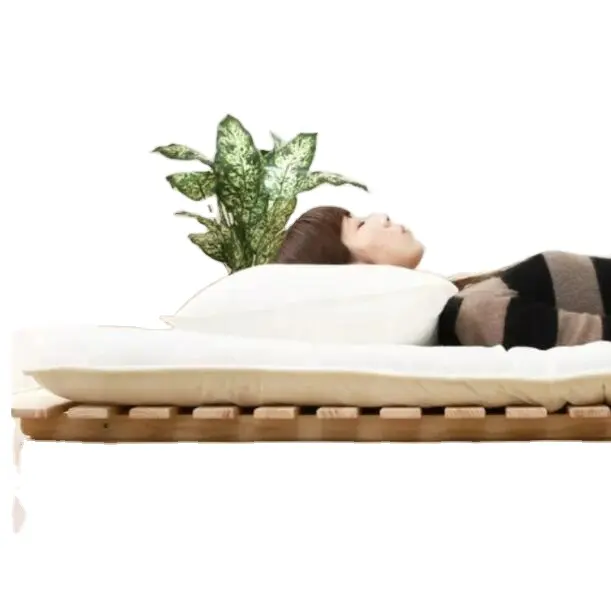 Cama plegable de madera para ahorro de espacio, Hinoki sunoko, japonesa, útil, plegable