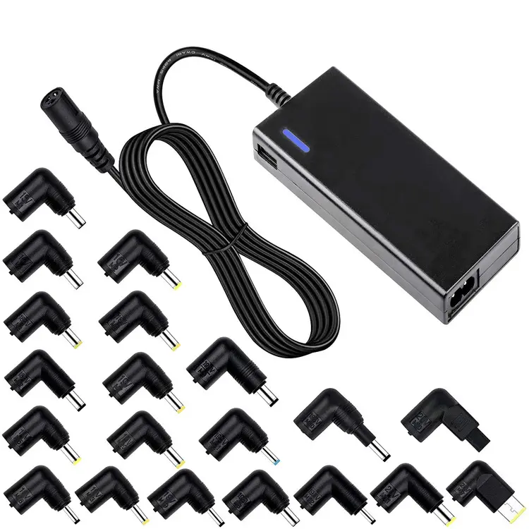 90W 15-20V 8-16 dicas USB slim adaptador de carregador de laptop universal para Dell/HP/Asus/Lenovo/Acer/Toshiba/Sony