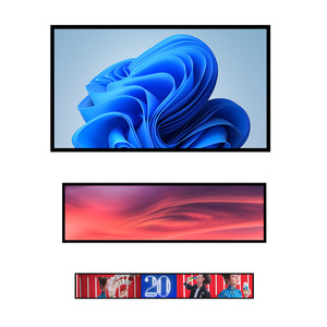 Pantalla LCD de barra estirada OEM de 24 pulgadas, pantalla digital de tira de borde de estante, Monitor 2K 4K, pantalla de publicidad de tienda ultraancha Android - Product Image 4