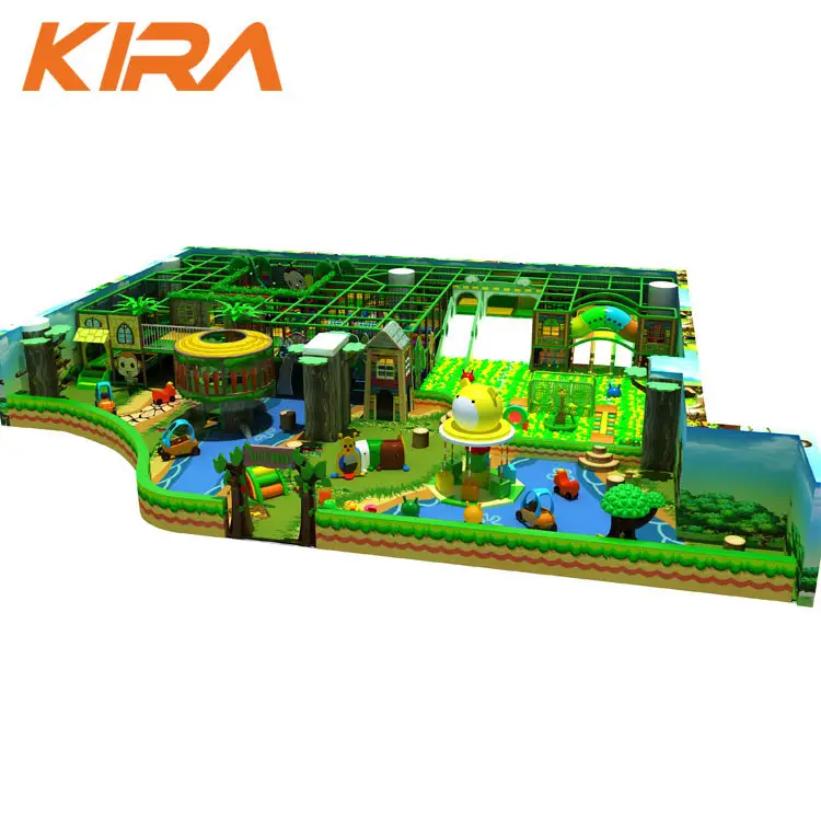 Aire de jeux intérieure à thème espace pour enfants de haute qualité avec grands toboggans à vendre