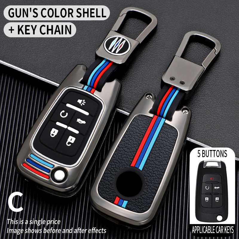 Boucle courte à coque unique de couleur pistolet à 5 clés C