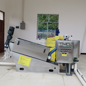 Máquina apiladora de tornillo de deshidratación de lodos completamente automática, componente de Motor de núcleo, máquina de deshidratación de lodos de prensa de tornillo de 220V - Product Image 1