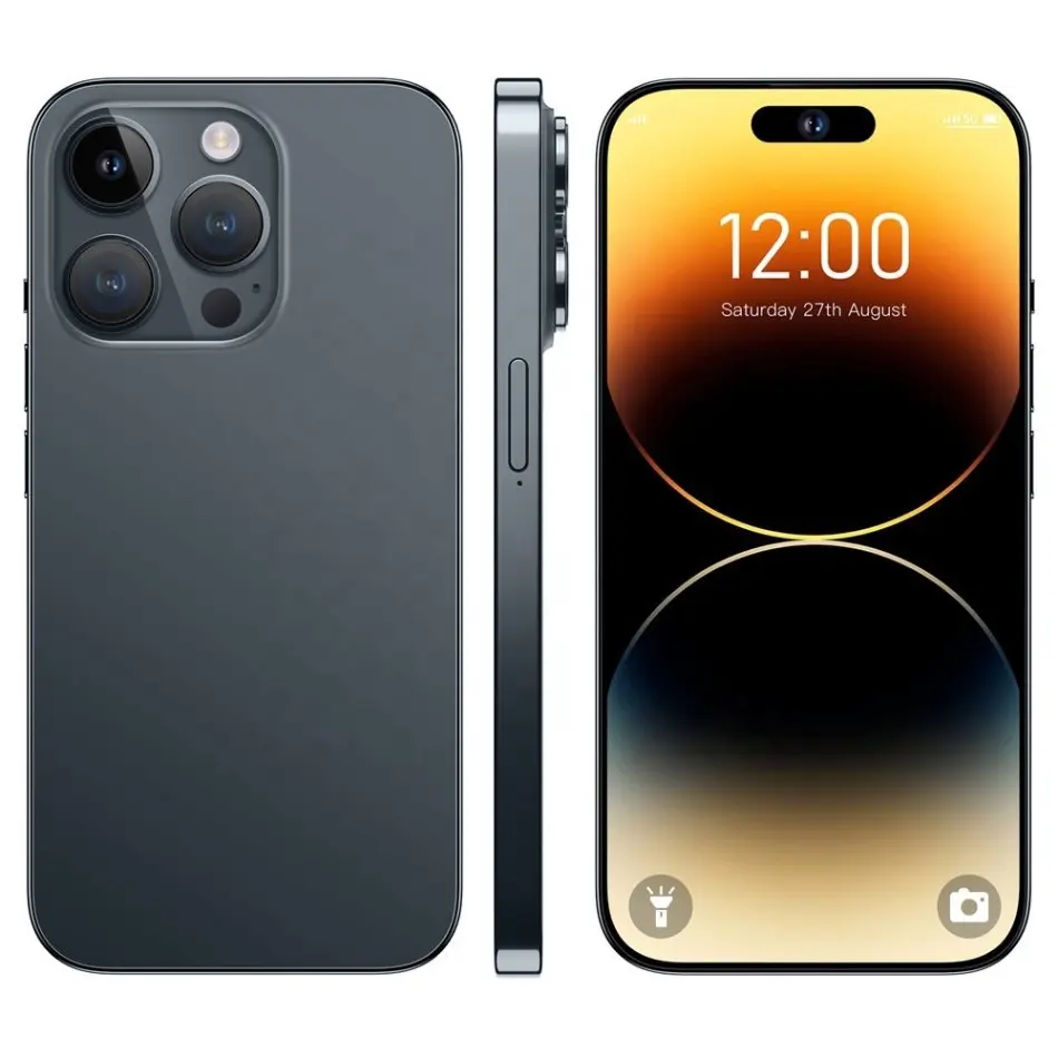 2022 nuovo cellulare originale a buon mercato i14 pro max 6.7 pollici schermo Clone IOS ha logo 4g 5g i14 Pro Max Smart phone