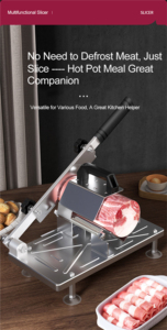 Nhà bếp lẩu thịt bò thịt cừu thực phẩm Slice Cutter cleavers thịt đông lạnh cắt máy cắt cho Deli nhà BBQ lẩu - Product Image 6