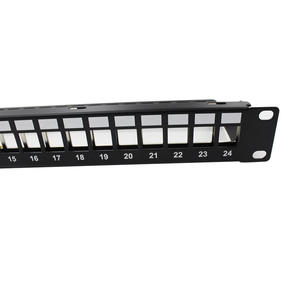 19英寸1U 24端口空白配线架5e类6类6a类空载配线架 - Product Image 4