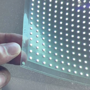 Kolay kurulum P5-P20 LED esnek şeffaf ekran yapışkanlı ekran LED P6 P8 P10 P16 yüksek görünürlük - Product Image 5