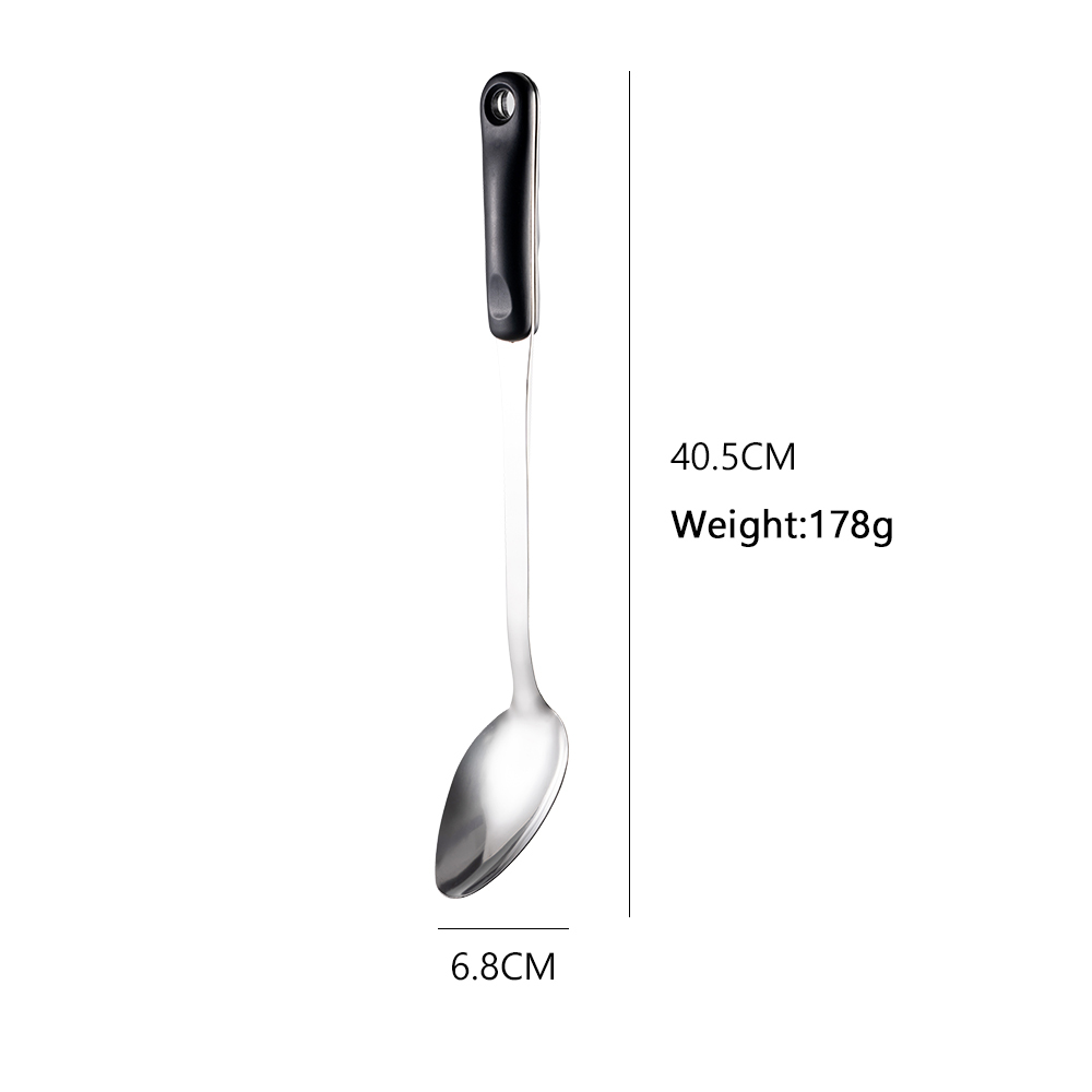 long rice spoon (black)