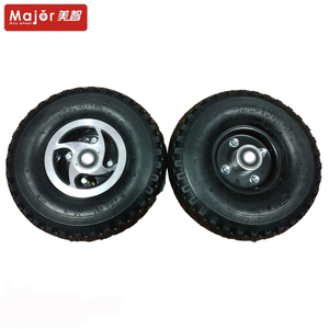 10 inç pnömatik şişme lastik lastikler 4.10/3.50-4 tekerlekli sandalye ön tekerlek kama yatağı ile - Product Image 4