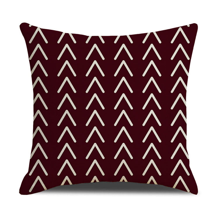 Nordic Home Decor Pillow Cover Office Car Linen Cushion Cover Custom Geometric Print Cushion Cover