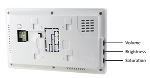 Cámara delgada inteligente de seguridad para el hogar, 7 pulgadas, videoportero dorado, sistema de intercomunicación de control de entrada - Product Image 3