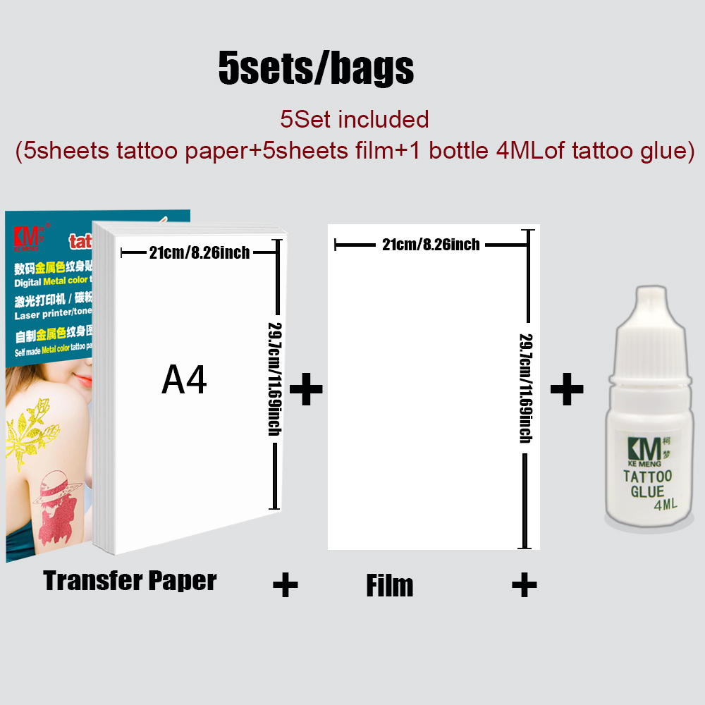 Tattoo Paper+film+1 bottle of tattoo glue