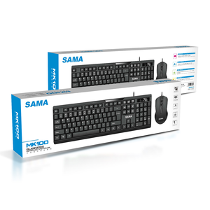 SAMA OEM ODM Classic Black <strong>Keyboard</strong> <strong>Mouse</strong> Combos USB Wired <strong>Computer</strong> <strong>Keyboard</strong> and <strong>Mouse</strong> - Product Image 6
