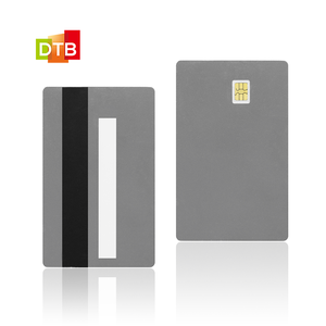 Carta IC a contatto in metallo personalizzato in acciaio inossidabile carta a banda magnetica a doppia interfaccia carta di credito in metallo Java Visa - Product Image 2