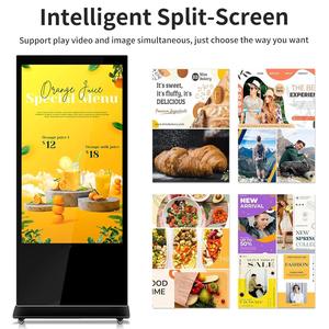 55 дюймов Digital Signage дисплей, сенсорный экран киоск для внутренней рекламы ЖК-монитор с HDMI-IN/USB-портом, Android 11 2 + 32 ГБ - Product Image 3