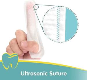 Oral ağız diş temizliği için doğal organik ayrı ayrı sarılmış ıslak mendil parmak tipleri - Product Image 2