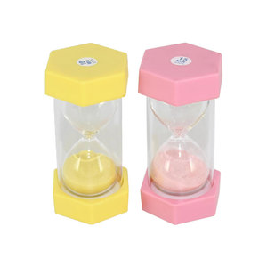 Benutzer definierte Kunststoff-und Glasuhr Wasserdicht Bunt 3/Min Timed Sanduhr <span class=keywords><strong>Timer</strong></span>