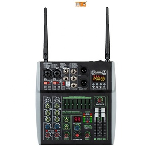 LX402DSP+2mic 4 Channel 99 Dsp Power Audio Amplifier <strong>Match</strong> <strong>Sound</strong> Mixer With Microphone Handheld - Product Image 1
