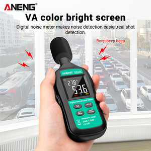 ANENG GN101智能声级计数字噪声计35-135分贝监测仪1年电子记录仪诊断工具 - Product Image 5