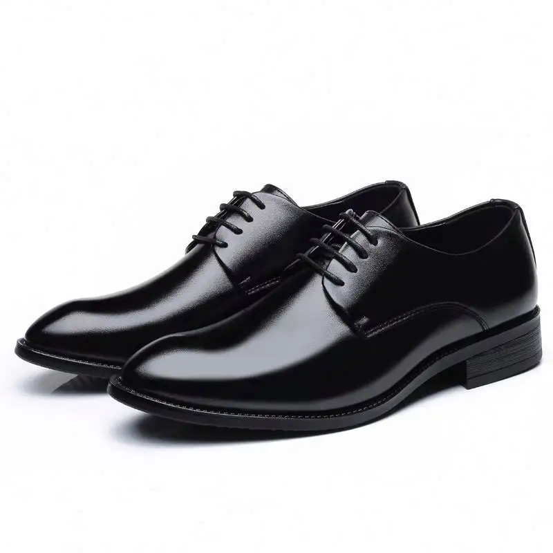 Ayakkab Erkek Derby Zapatos Italianos Hombres Zapatos de vestir Oficina formal Souliers Homme Zapatos para hombres Cuero