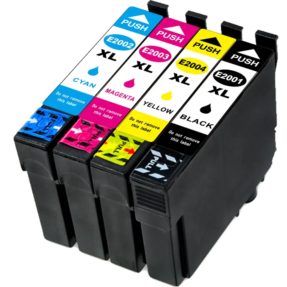 Cartucho de tinta compatível para Epson XP-200/XP-300/XP-400/XP-310/XP-410/XP-510 WF-2520/WF-2530/WF-2540 B-T E2001/E2002/E2003/E2004