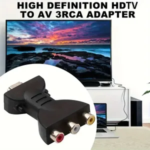 HDTVから3 RCAオーディオビデオAVコンポーネントコンバーターアダプター、HDTVオスから3-RCAメスコンポジットA/Vケーブルコネクター - Product Image 5